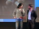 L'attrice Chiara Buratti con l'assessore Candelaresi in Sala Pastrone (MerfePhoto)