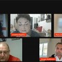 Un frame della trasmissione in diretta