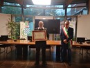 Il Luogotenente Sarcinelli con il sindaco di Costigliole Enrico Alessandro Cavallero