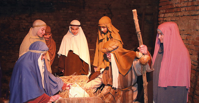 Un'immagine del presepe vivente di San Damiano Un'immagine del presepe vivente di San Damiano