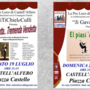 Le locandine dei due spettacoli