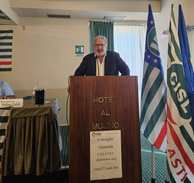 Stefano Calella è il nuovo segretario generale della Fai Cisl Alessandria-Asti