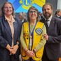 Silvia Gullino del LC Bra Host tra Mauro Imbrenda e Nicoletta Nati