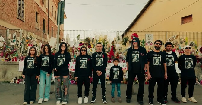 Un'immagine tratta dal video, girato sul luogo del femminicidio Un'immagine tratta dal video, girato sul luogo del femminicidio