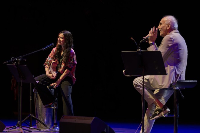 Paola Turci e Gino Castaldo (ph. Fabio Benato)