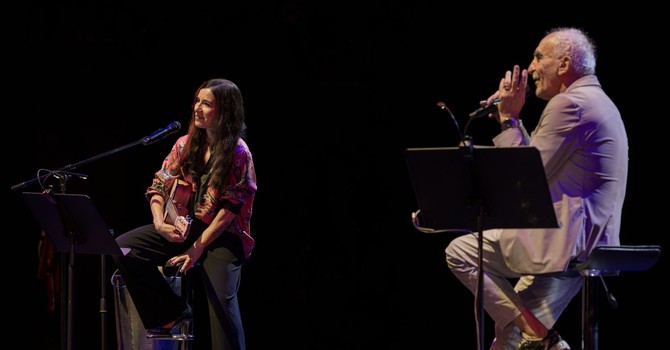 Paola Turci e Gino Castaldo (ph. Fabio Benato)