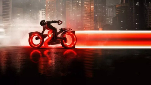 Una scena del film Tron Ares