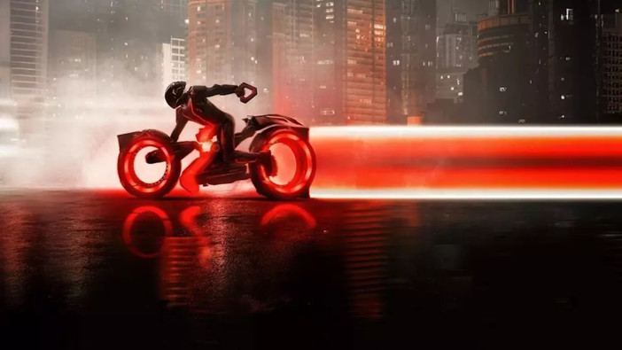 Una scena del film Tron Ares