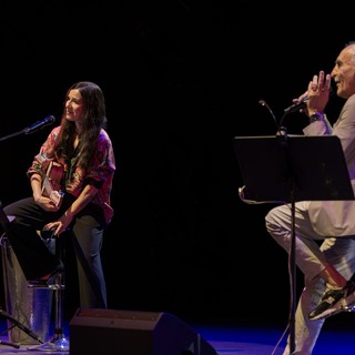 Paola Turci e Gino Castaldo (ph. Fabio Benato)
