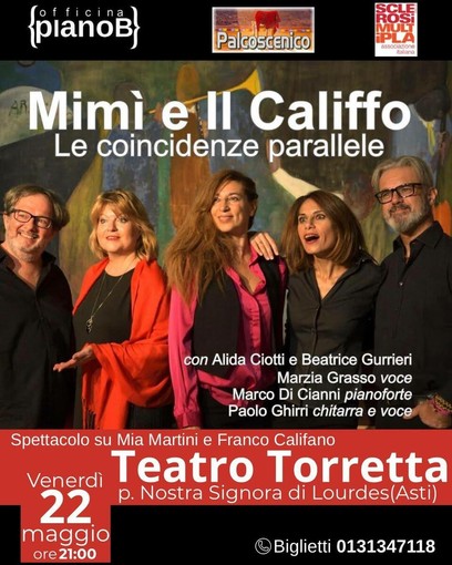 Mimì e Il Califfo: musica, teatro e solidarietà si incontrano ad Asti