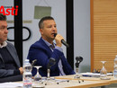 Il sindaco di San Damiano d'Asti Davide Migliaso durante la presentaxione ufficiale delle Fiere Nazionali del tartufo bianco astigiane  (Ph: MerfePhoto)