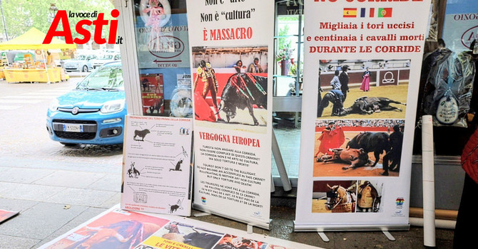 Una precedente iniziativa contro la corrida (Merphefoto) Una precedente iniziativa contro la corrida (Merphefoto)