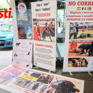 Una precedente iniziativa contro la corrida (Merphefoto)