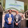 Nosenzo (a sinistra) e Ferrero ritratti a margine dell'assemblea Upi