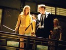 Uma Thurman e Quentin Tarantino sul set di "Kill Bill" Uma Thurman e Quentin Tarantino sul set di "Kill Bill"