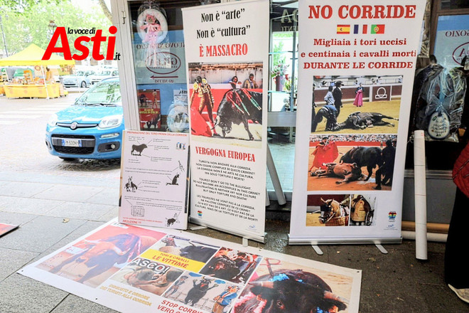 Una precedente iniziativa contro la corrida (Merphefoto)
