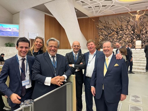 Alcuni dirigenti UNIAPAC e UCID Piemonte - Valle d’Aosta durante una recente incontro in Vaticano