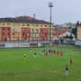 Un calcio di punizione del Cuneo