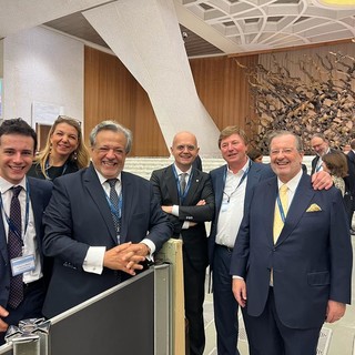 Alcuni dirigenti UNIAPAC e UCID Piemonte - Valle d’Aosta durante una recente incontro in Vaticano