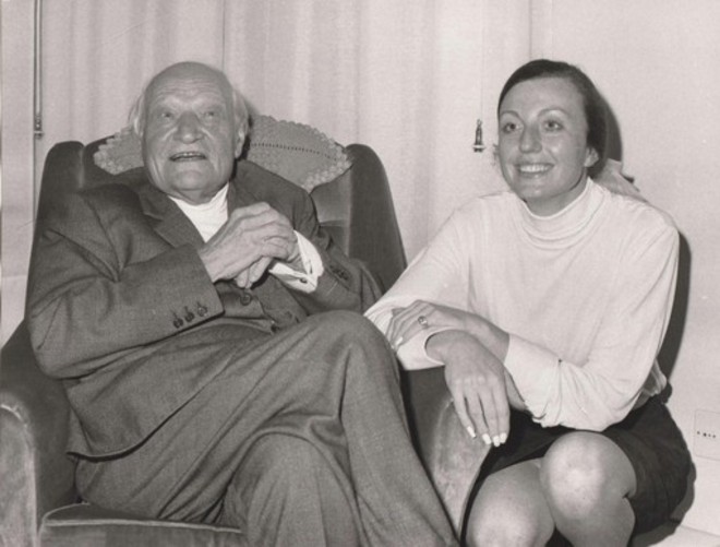 Un'immagine di Ungaretti con la sua giovane Musa Bruna Bianco