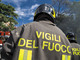 Vigili del fuoco di spalle - Immagine d'archivio