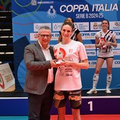Valentina Soriani con Paolo Indiveri preso. Regionale Fipav