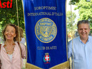Viviana Gonella con l'assessore al Palio Riccardo Origlia