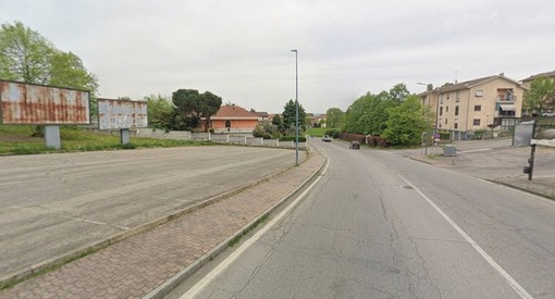 Un tratto di via Spandre Un tratto di via Spandre