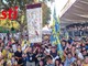 L'incontenibile gioia dei borghigiani giallo-blu