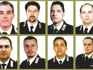 Le vittime della strage (foto tratta dal sito dell'Arrma dei Carabinieri)