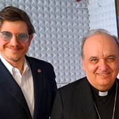 Il vescovo di Alba, monsignor Brunetti, ospite di Dieghito