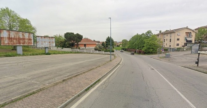 Un tratto di via Spandre