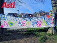 Gli striscioni preparati per festeggiare il suo ritorno a casa (ph. Merfephoto - Efrem Zanchettin)