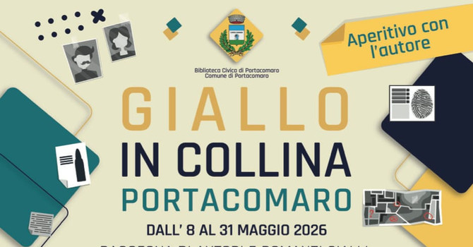 Ultimo weekend di misteri sulle colline: “Giallo in Collina” chiude con Blini, Pandiani e Cambiaso