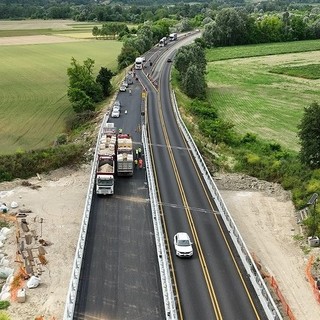 Tangenziale di Asti, prove di carico sul nuovo ponte [FOTO e VIDEO]