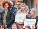 Virna Supin, alle spalle Vincenzo Pagliero