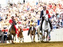 La gioia di Antonio Siri, trionfatore del Palio di Asti 2024 - Ph, Barbara Guazzone (tutti i diritti riservati)
