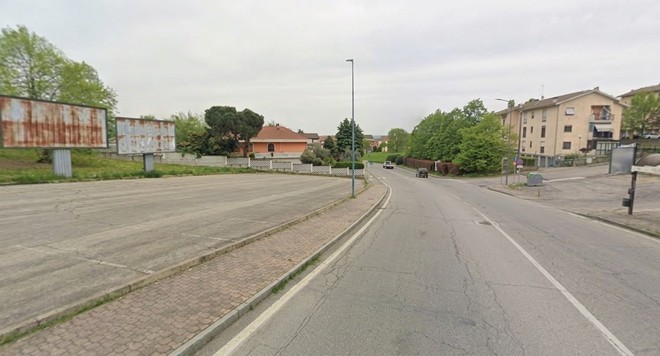 Un tratto di via Spandre Un tratto di via Spandre