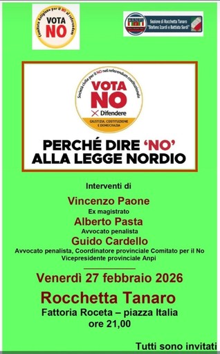 Venerdì a Rocchetta Tanaro un dibattito sui rischi della riforma Nordio