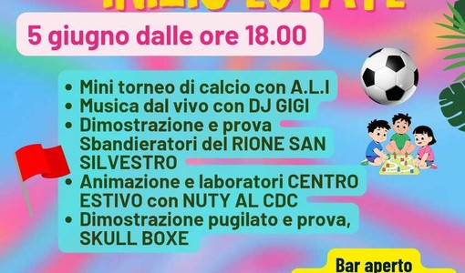 Il rione San Silvestro inaugura la stagione estiva Il rione San Silvestro inaugura la stagione estiva