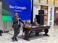 Alcuni momenti dell'inaugurazione tenuta oggi a Novara