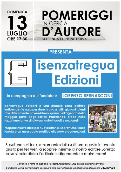 La locandina dell'evento di domenica