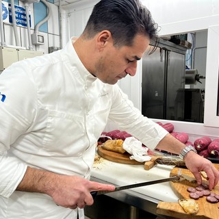 Pasquale Palamaro durante il press tour al Marificio