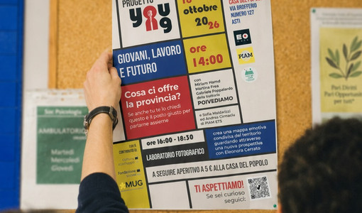 YOUng, ad Asti i giovani progettano il proprio futuro: al via gli incontri tra lavoro, fotografia e relazioni