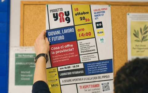 YOUng, ad Asti i giovani progettano il proprio futuro: al via gli incontri tra lavoro, fotografia e relazioni
