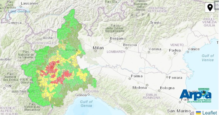 Pessime notizie per la qualità dell'aria ad Asti: la concentrazione di Pm10 ha toccato i 211,9 µg/m³