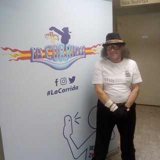Alfonso durante una sua partecipazione alla Corrida