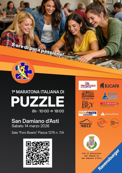 A San Damiano d’Asti la prima maratona italiana di puzzle