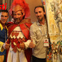 Il capitano del Palio tra fantino e rettore vincitore