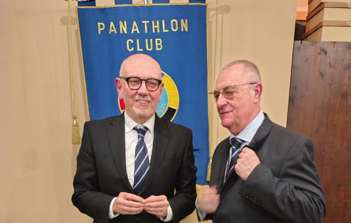 Il neo presidente Carlo Bosticco (a sinistra) e a destra il past president Mauro Gandolfo Il neo presidente Carlo Bosticco (a sinistra) e a destra il past president Mauro Gandolfo